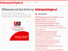 Tablet Screenshot of kinderpsychologen.at